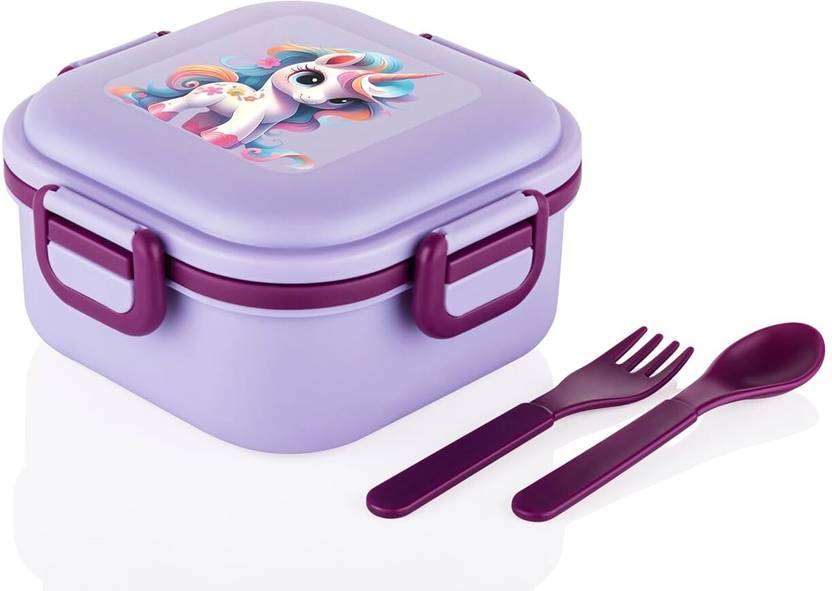 SVN ENTERPRISE NA 1 Containers Plastic School Lunch Box (750 ml, Microwave Safe)