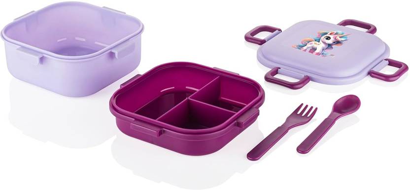 SVN ENTERPRISE NA 1 Containers Plastic School Lunch Box (750 ml, Microwave Safe) - Image 3